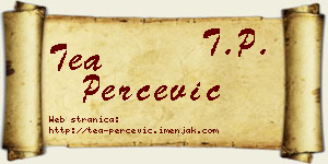 Tea Perčević vizit kartica